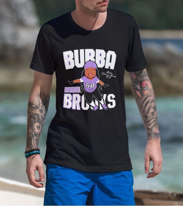 Bubba Ramsey-Brooks #50 TCU Horned Frogs Football Character T-Shirt