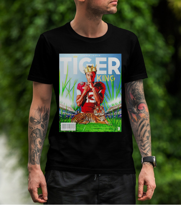 Jordan Travis Tiger King Florida State Seminoles Football Magazine Cover T-Shirt