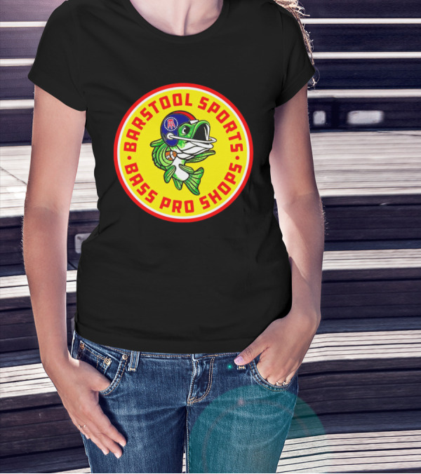 Bass Pro Shops Football Helmet Fish T-Shirt