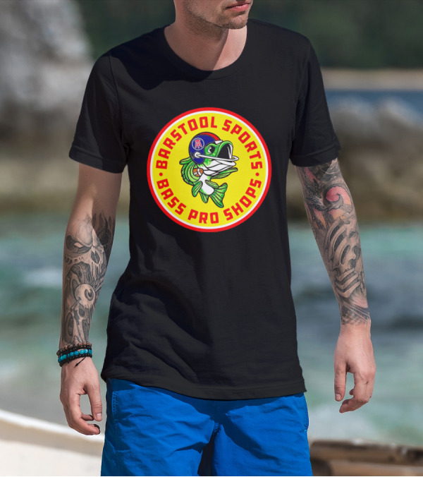 Bass Pro Shops Football Helmet Fish T-Shirt