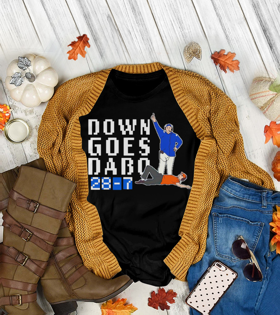 Down Goes Dabo 28-7 Duke Blue Devils Victory T-Shirt