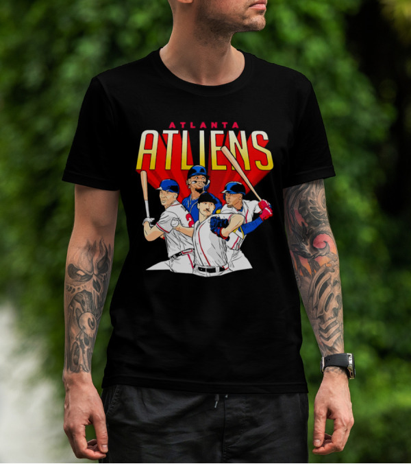 Atlanta ATLiens Braves Players Baseball Fan T-Shirt
