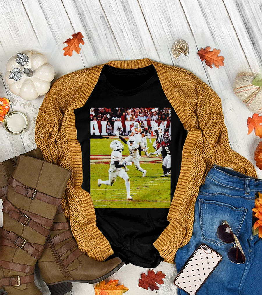 Alabama Football Action Johntay Cook Celebrating on Field T-Shirt