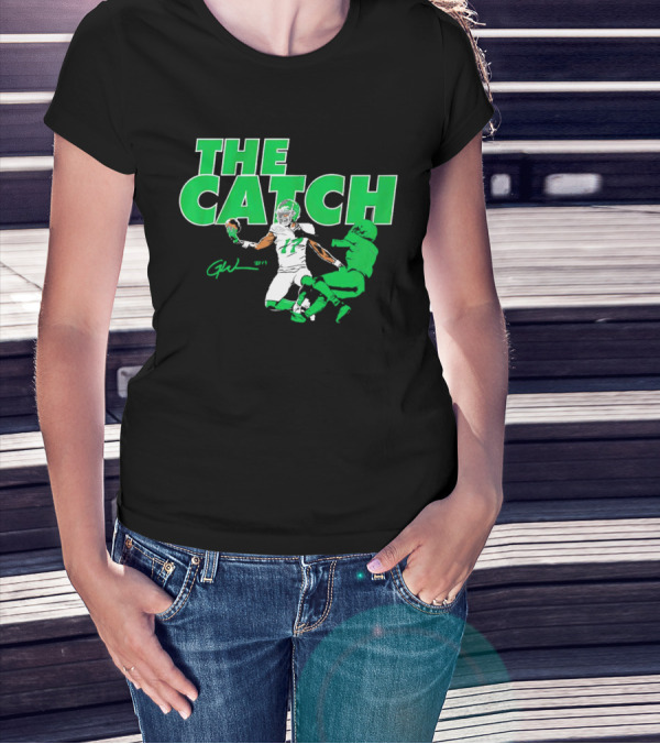 The Catch Garrett Wilson New York Jets Signature GW 17 T-Shirt