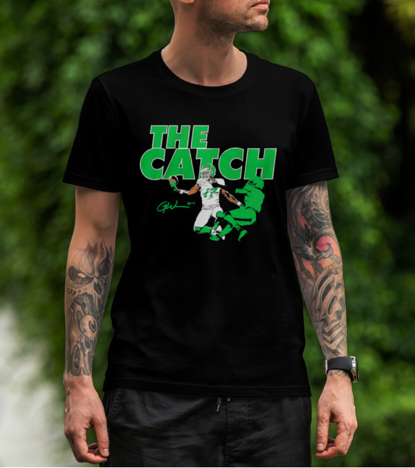 The Catch Garrett Wilson New York Jets Signature GW 17 T-Shirt