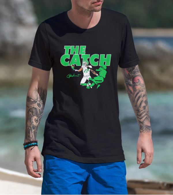 The Catch Garrett Wilson New York Jets Signature GW 17 T-Shirt