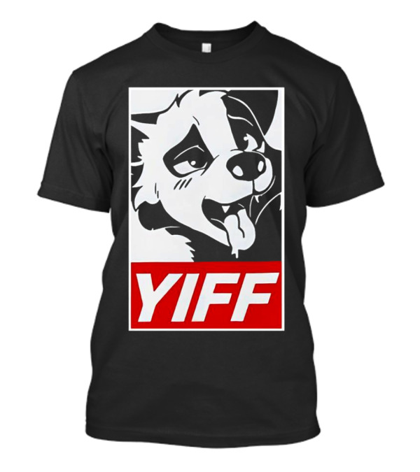 Yiff Furry Face Tongue Out T-Shirt