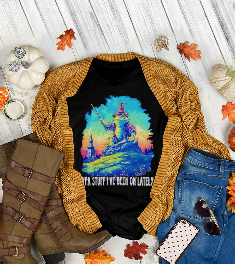 Typa Stuff I've Been On Lately Wizard Frog Fantasy Scene T-Shirt