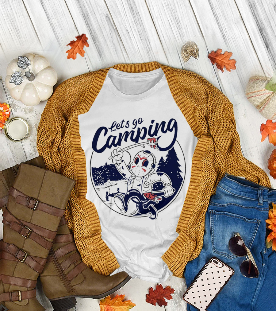 Let's Go Camping with Jason Voorhees Halloween T-Shirt