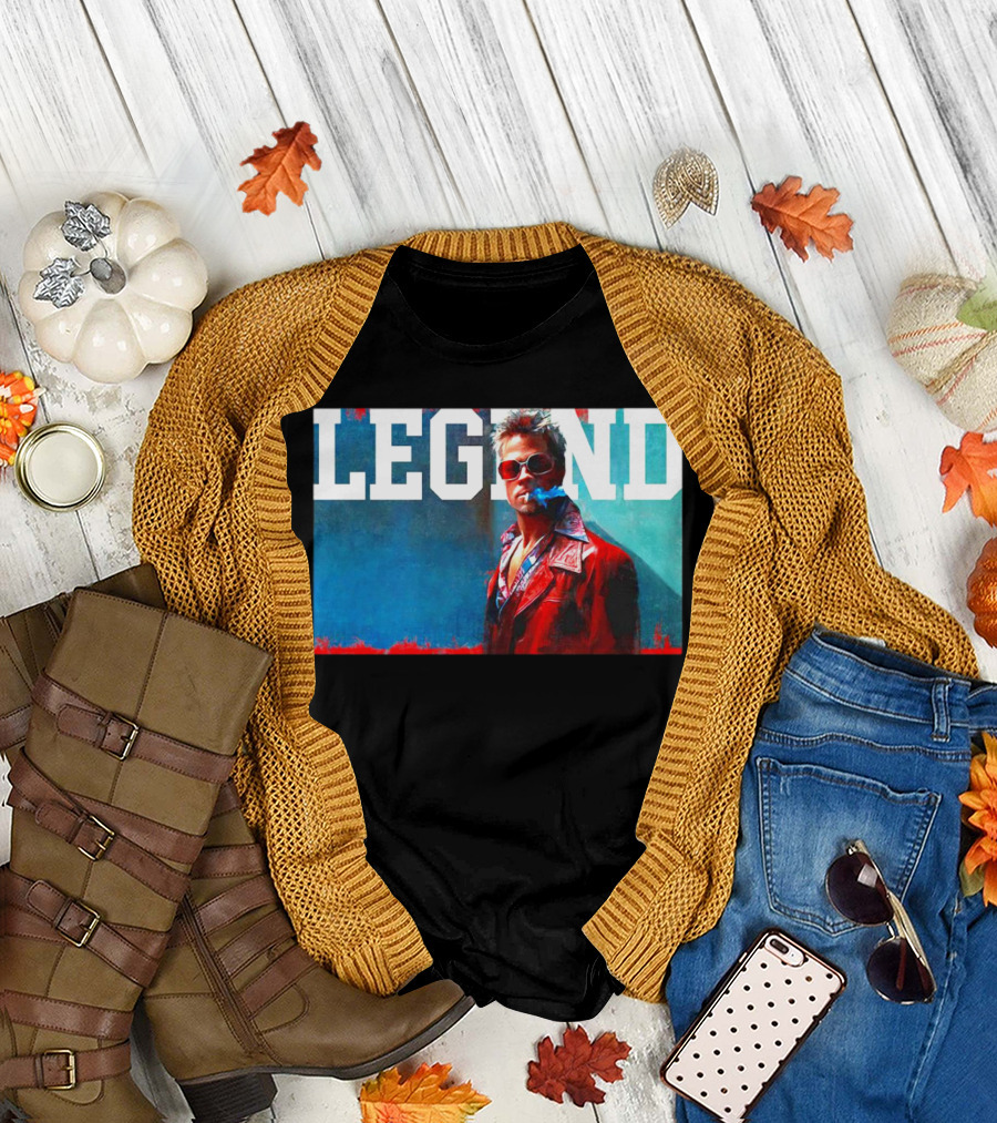 Legend Tyler Durden Pocket Retro Smoke Vibe T-Shirt