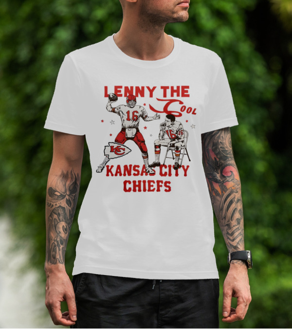 Lenny The Cool Len Dawson Kansas City Chiefs 16 T-Shirt