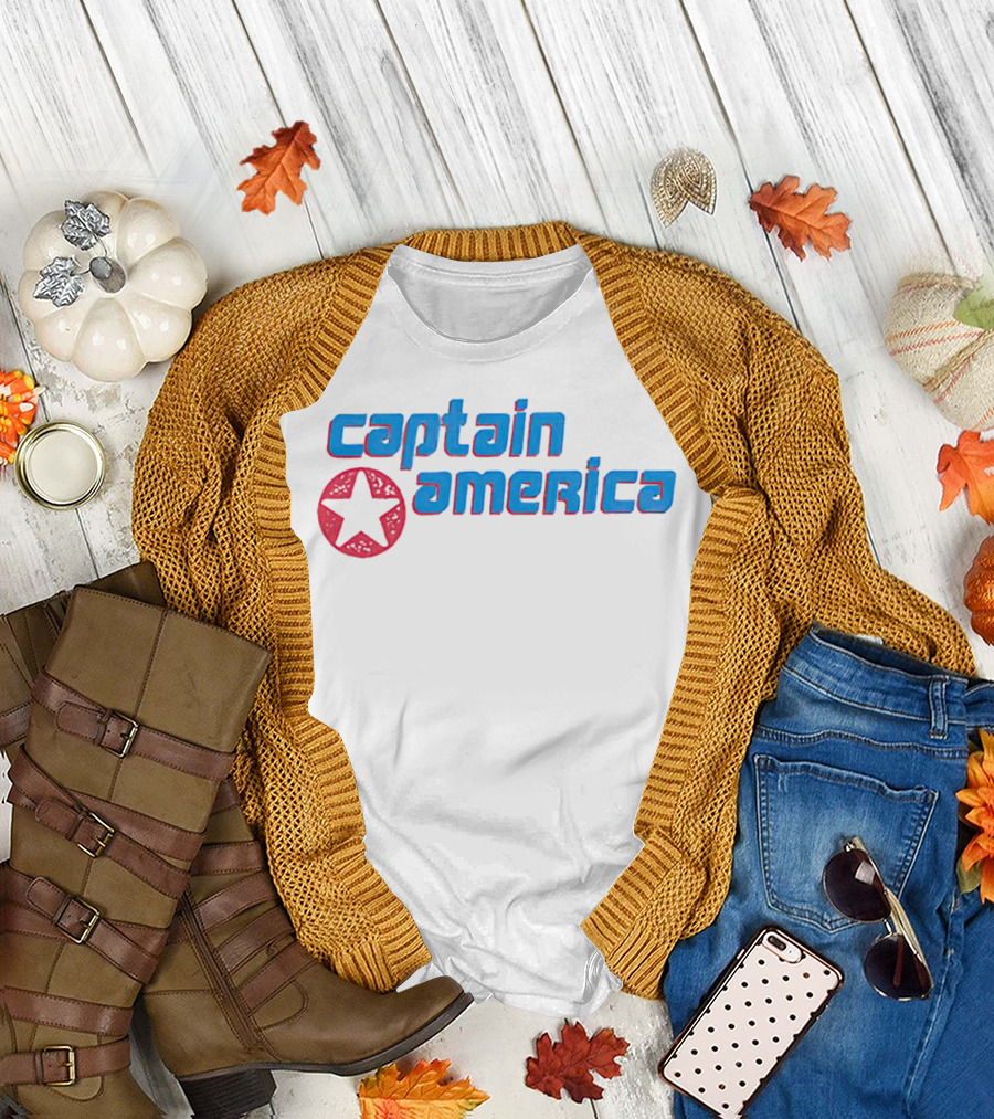 Captain America Retro Star T-Shirt