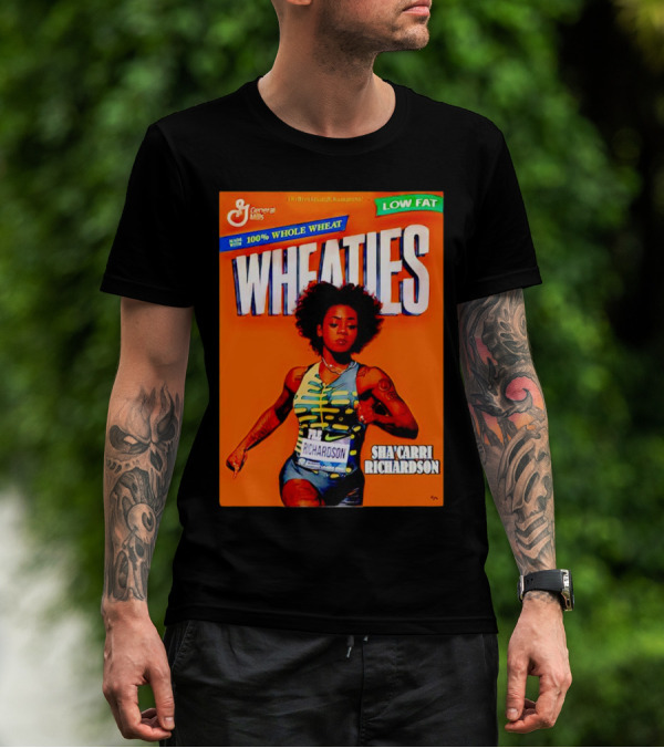 Wheaties Sha’carri Richardson General Mills 100% Whole Wheat Low Fat T-Shirt