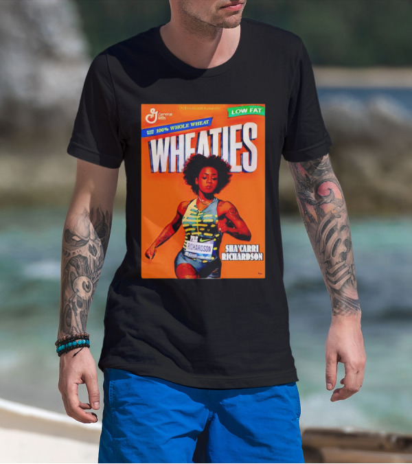 Wheaties Sha’carri Richardson General Mills 100% Whole Wheat Low Fat T-Shirt