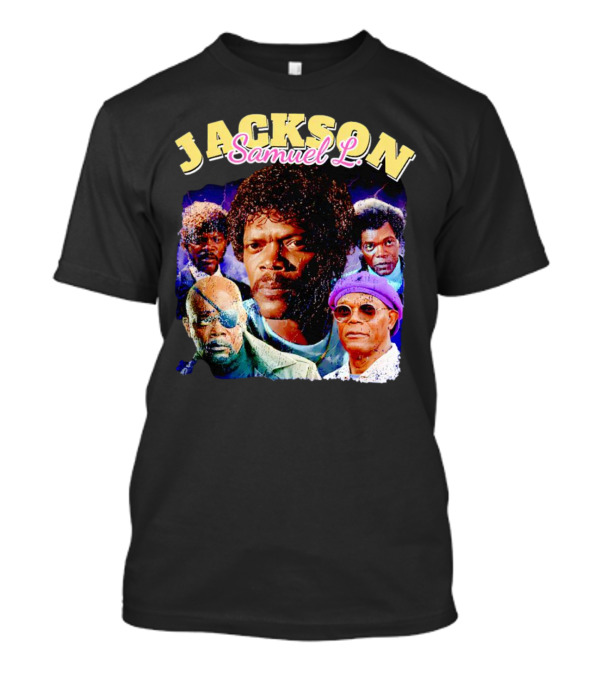 Jackson Samuel L Vintage Style Iconic Characters T-Shirt
