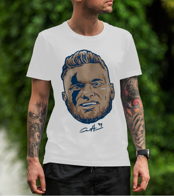 Aidan Hutchinson Swag Head Detroit Lions Signature T-Shirt