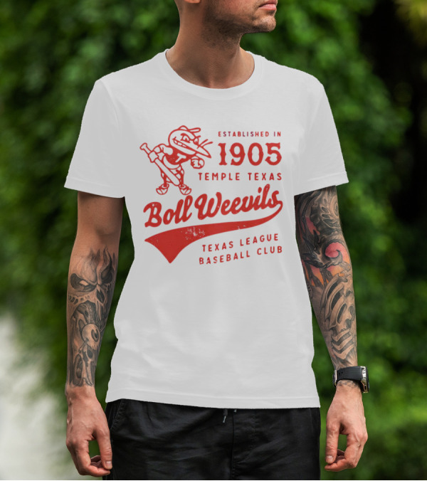 Established 1905 Temple Texas Boll Weevils Texas League Baseball Club T-Shirt