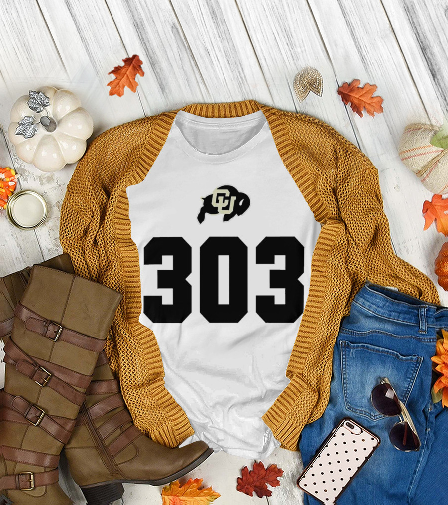 Colorado Buffaloes CU Logo 303 T-Shirt