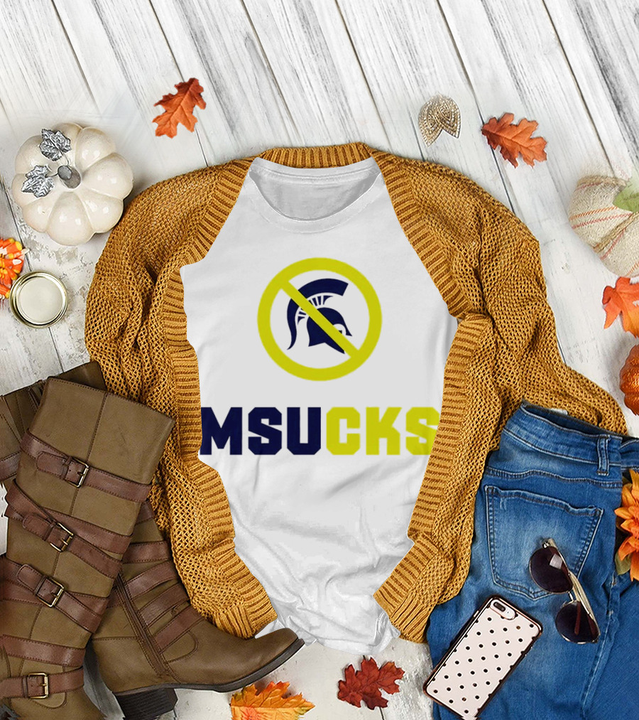 MSU Spartans MSUCKS Rivalry Ban T-Shirt