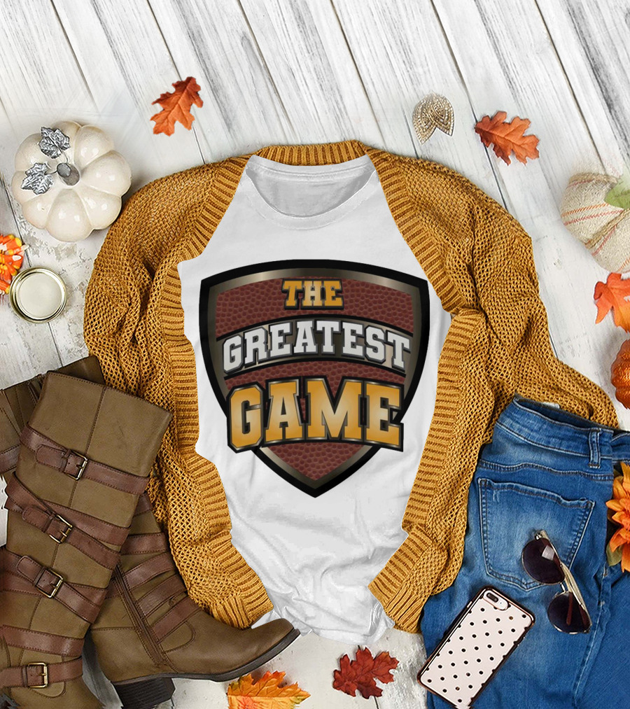 The Greatest Game Basketball Shield T-Shirt