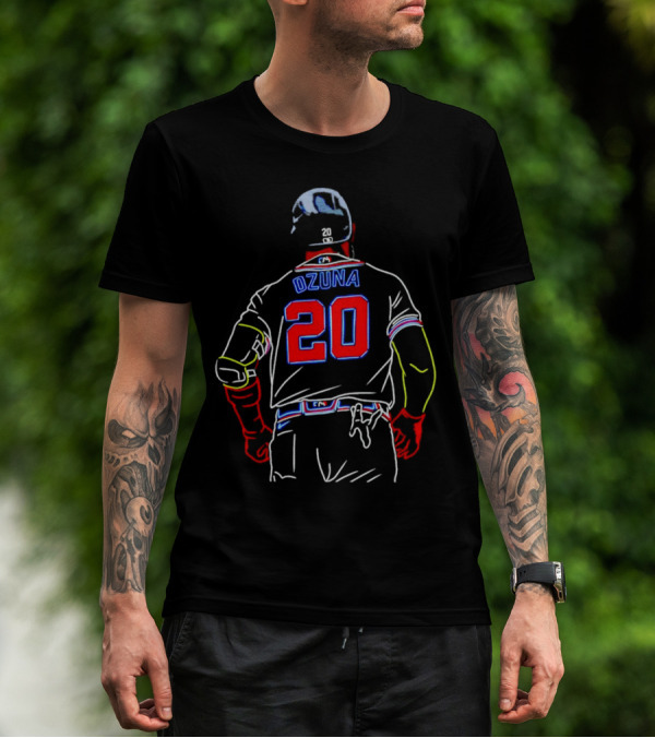 Marcell Ozuna 20 Atlanta Braves Baseball Jersey T-Shirt