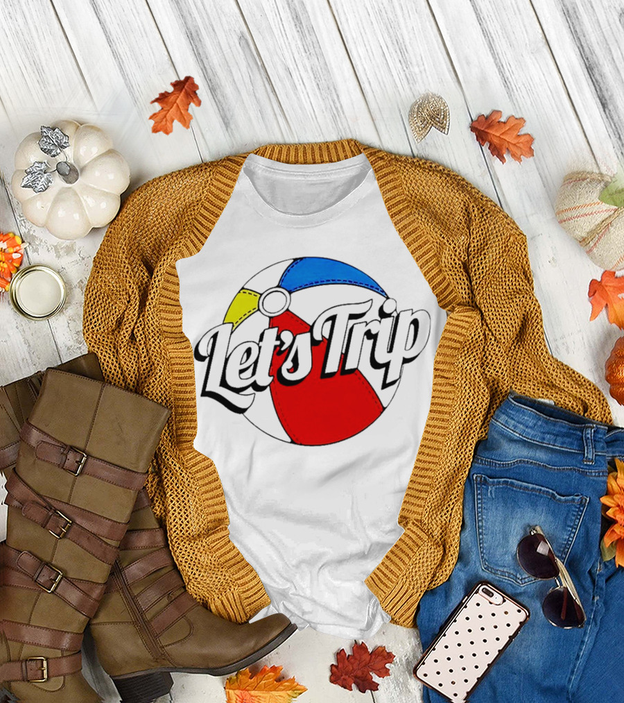 Let's Trip Colorful Beach Ball Adventure T-Shirt