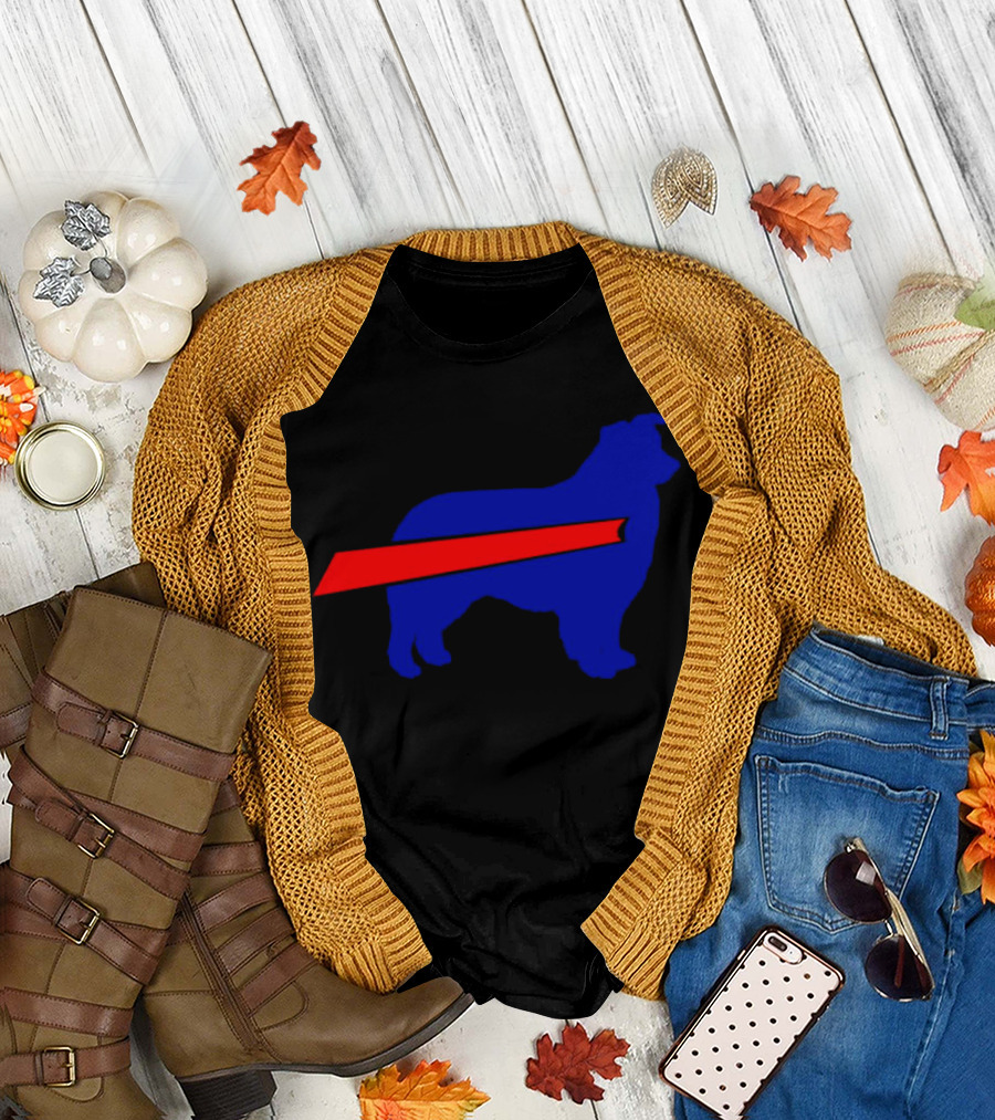 Buffalo Bills Aussie Mafia Silhouette with Iconic Red Stripe T-Shirt
