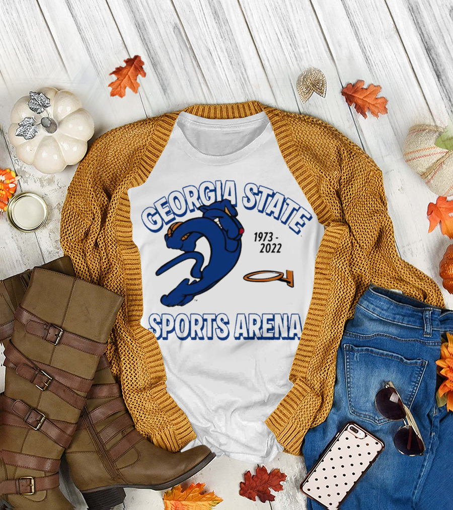 Georgia State Sports Arena Dunking Panther 1973-2022 T-Shirt
