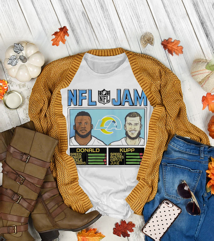 NFL Jam Rams Donald Kupp Speed Power Tackles Routes T-Shirt
