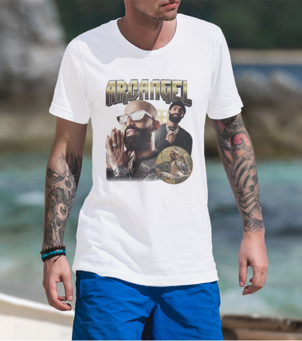 Arcangel Rapper Vintage Style Collage T-Shirt