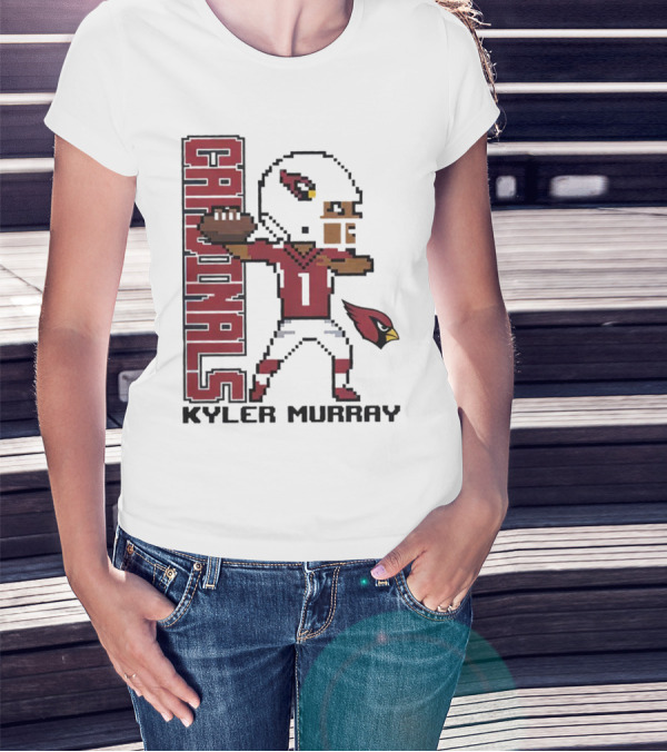 Cardinals Kyler Murray Arizona Football Pixel T-Shirt