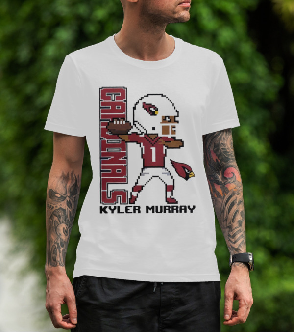 Cardinals Kyler Murray Arizona Football Pixel T-Shirt