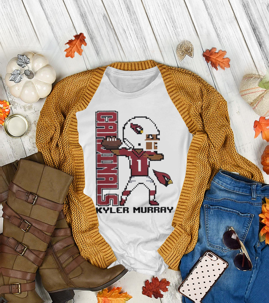 Cardinals Kyler Murray Arizona Football Pixel T-Shirt