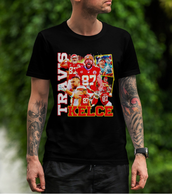 Travis Kelce Kansas City Chiefs 87 Football Champion T-Shirt