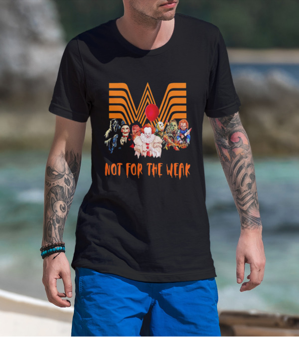 Whataburger Horror Movie Characters Not For The Weak Iconic Spooky Mashup T-Shirt