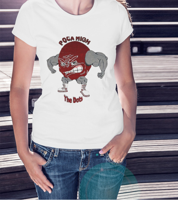 POCA HIGH The Dots Mascot With Muscular Arms And Sneakers T-Shirt