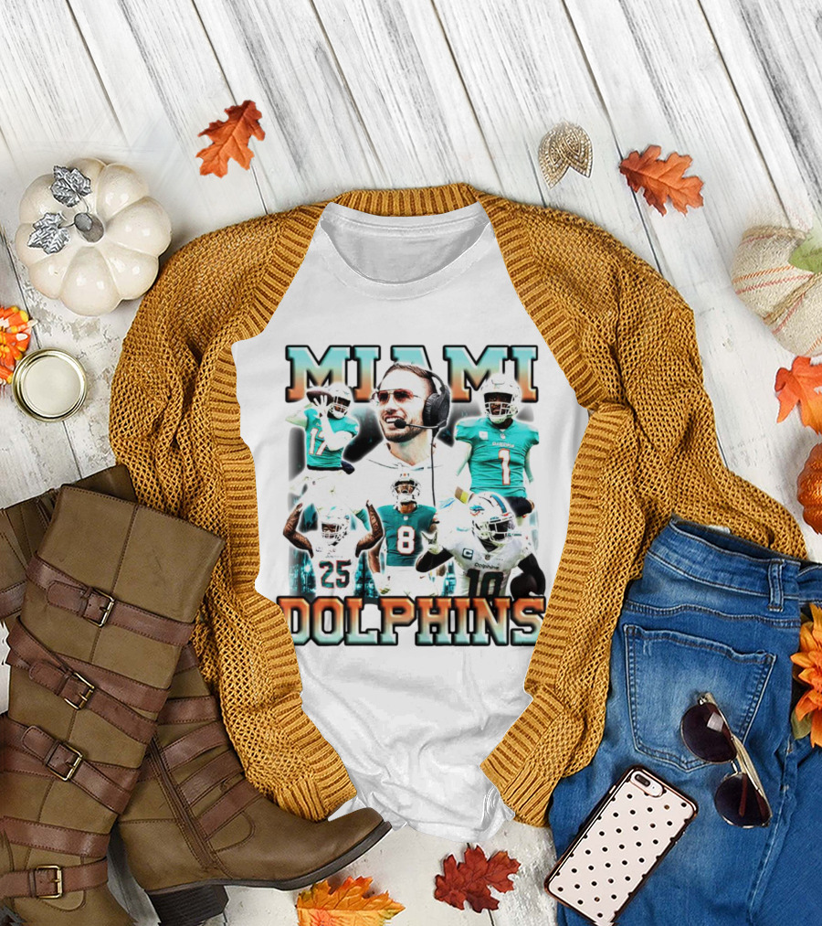 Miami Dolphins Football Members Vintage T-Shirt