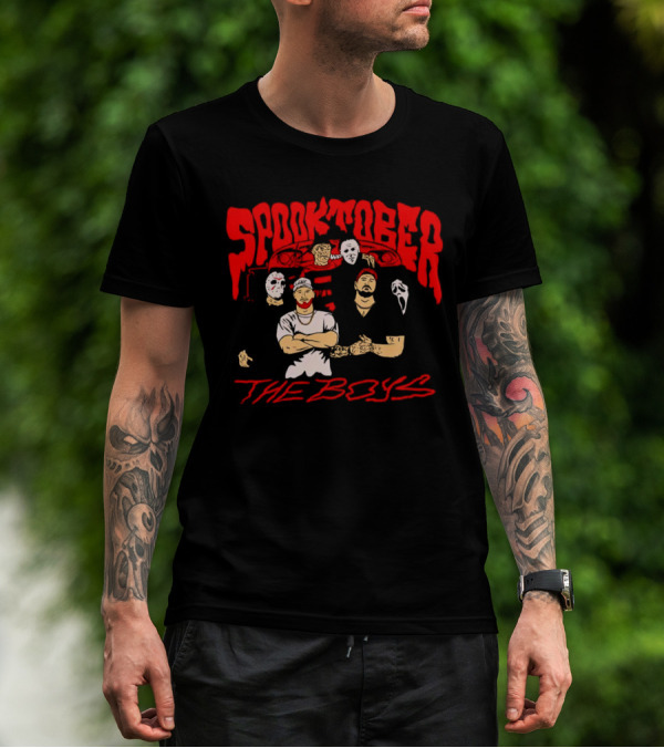 Spooktober The Boys Horror Characters Halloween T-Shirt