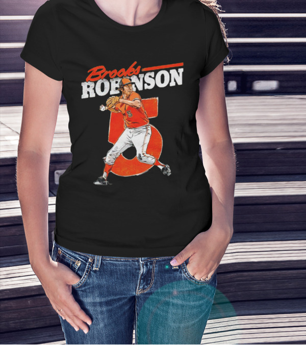 Brooks Robinson 5 Baltimore Orioles Baseball Legend T-Shirt