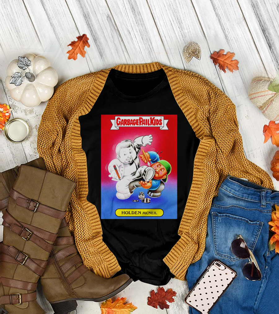 Garbage Pail Kids Holden McNeil Caricature Nostalgic Trading Card T-Shirt