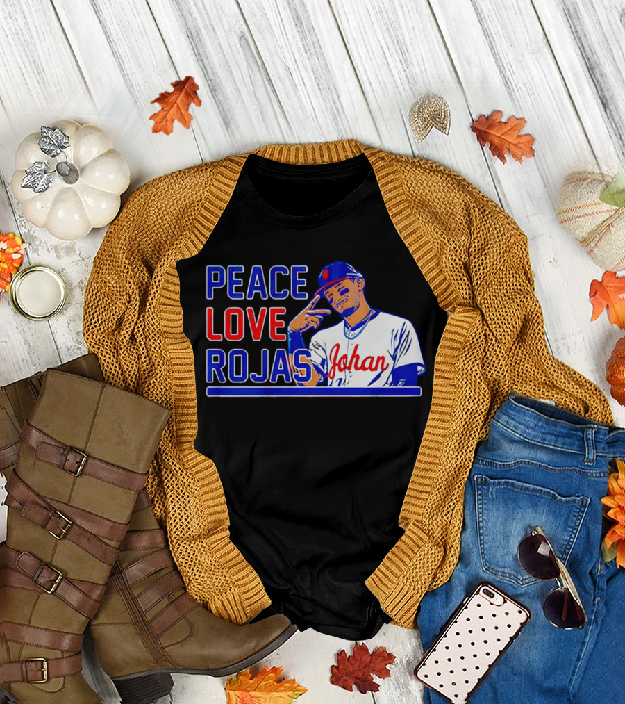 Peace Love Rojas Johan Philadelphia Phillies T-Shirt