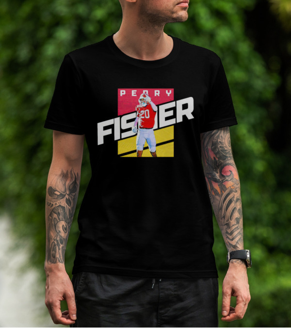 Perry Fisher Game Day Action Maryland Terrapins Football T-Shirt