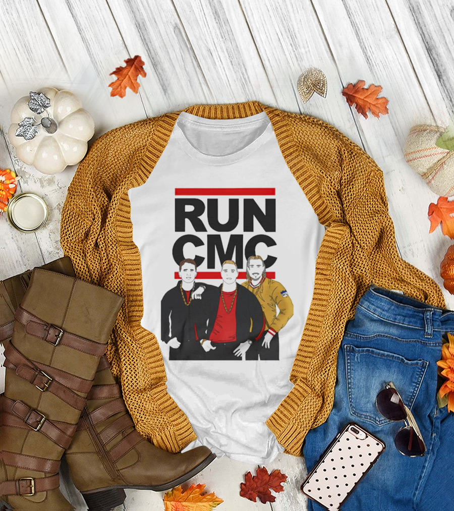 RUN CMC Remake Retro Hip-Hop Style Trio T-Shirt