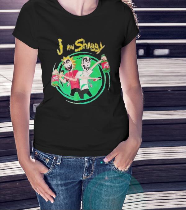 J And Shaggy Insane Clown Posse Rick And Morty Crossover Image T-Shirt