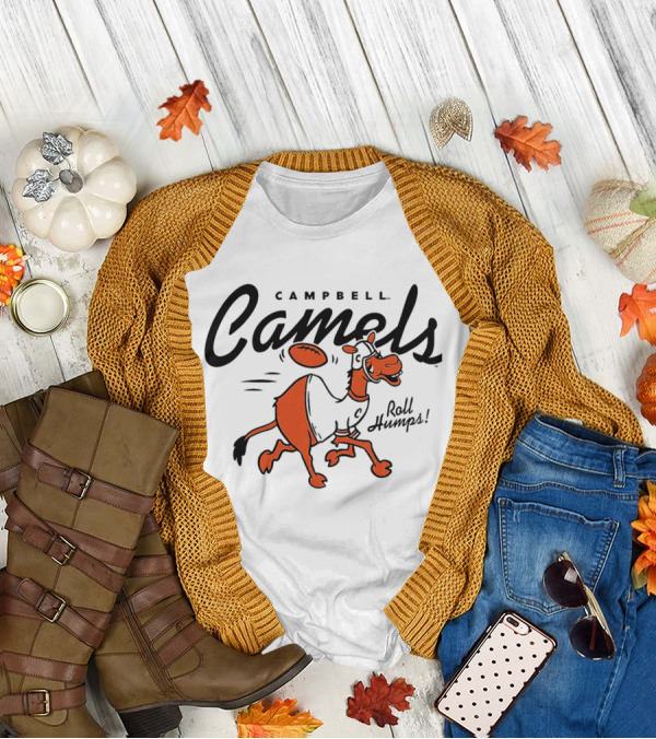 Campbell Camels Roll Humps Football Cartoon T-Shirt