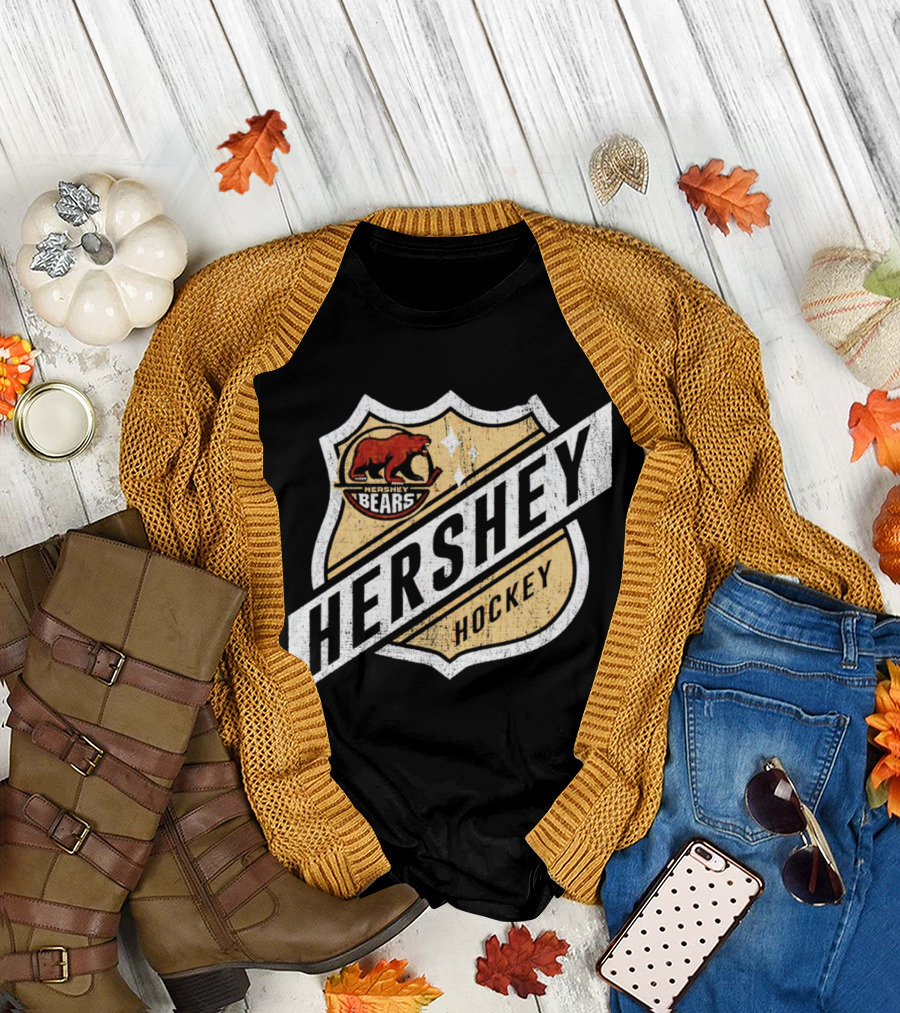 Hershey Bears Vintage Shield Emblem Hockey T-Shirt
