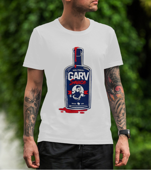 Mitch Garver Garv Sauce 100% Fresh Texas T-Shirt