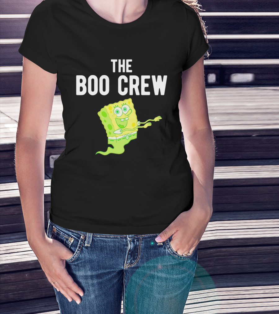 The Boo Crew Ghost SpongeBob Halloween T-Shirt