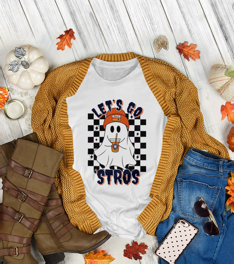 Let's Go 'Stros Houston Astros Ghost T-Shirt