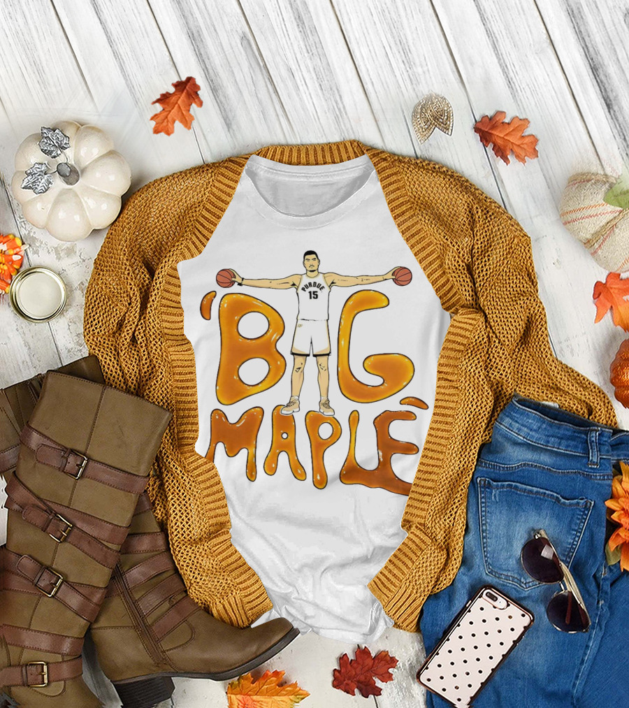Purdue Boilermakers Zach Edey Big Maple Basketball Player T-Shirt